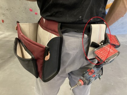 Werkzeugtasche Routenbau Fire Werkzeughalter beige1